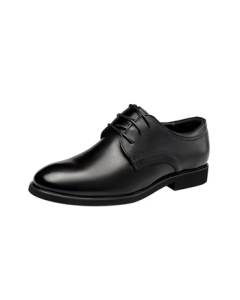 Aokang Men's Leather Shoes British Style Lace-Up Business Dress Shoes Low-Top Men's Shoes Black Size 42