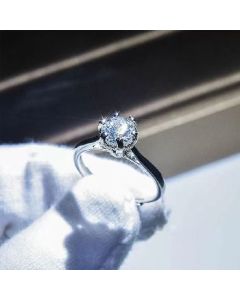 Moissanite live ring