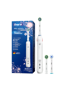 Oral-B Adult Electric Toothbrush for Men and Women P4000 Deep Cleaning Gum Care 3D Sonic Wave - JD Best Seller, Birthday Gift for Boyfriend/Girlfriend, Mid-Autumn Festival Gift