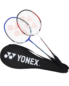 YONEX Badminton Racket Pair - Carbon Shaft, Pre-Strung with Grip, NR7000I for Competition and Training