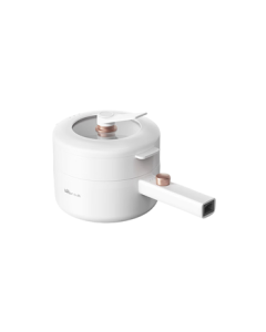Bear Electric Cooking Pot, Mini Electric Pot, Steamer Pot, Long Handle, Small Dormitory Electric Pot, Multi-functional Pot, Baby Food Pot, Student Instant Noodle Pot P16M2, 1.6L with Steamer Basket