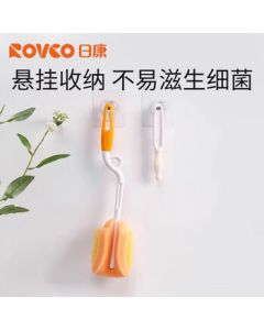 Rikang Bottle Brush Cup Brush Sponge Rotating Brush Cleaner RK-3502 (Random Color)