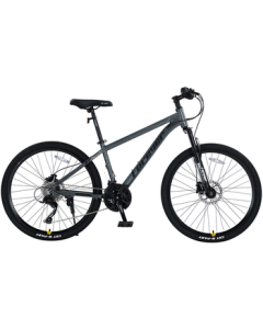 Forever F7 Aluminum Alloy Mountain Bike for Adults Men Women 24-Speed - Sky Cloud Gray - Mechanical Disc Brake 26"