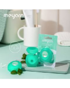 Dental floss: Flattened microwax