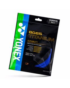 YONEX Badminton String Durability Type High Tension Competition Training Power BG65Ti-002 Blue