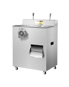 TERUISI Meat Grinder & Slicer Commercial Electric Large Dual-Purpose Mincer & Slicer Stainless Steel Sausage Stuffer High-Power Multifunctional Shredder 1.8KW Steel Blade QRLS-400