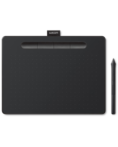 Wacom Intuos Drawing Tablet Graphics Tablet for Computer & Mobile Devices - Electronic Sketching & Writing Tablet for Online Teaching (CTL-6100/K0) Medium Black