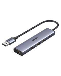UGREEN USB 3.0 Hub Multi-Port Adapter, High-Speed 4-Port HUB Expander Splitter for Laptop, One-to-Many Converter Dongle