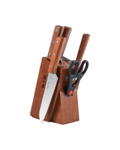 Zhang Xiao Quan Kitchen Knife Set, 6-Piece Household Kitchen Knife Set with Slicing Knife, Meat Cleaver, Fruit Knife, and Kitchen Scissors