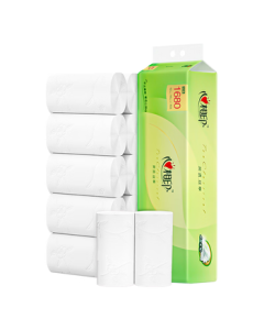 Hearttex Coreless Toilet Paper, Tea Scented 4-Ply 140g*12 Rolls, Soft & Thick Skin-Friendly, Flushable (New & Old Packaging Alternating)