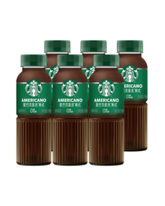 Starbucks Select Ready-to-Drink Coffee Americano 270ml*6 Bottles Bottled Coffee Beverage