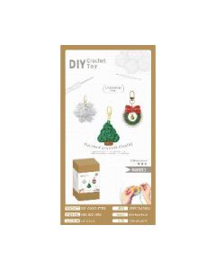 Crochet Christmas pendant set of 3