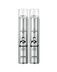 Magic Scent Men's Hair Styling Dry Spray 420ml*2 (Long-lasting Moisturizing Hair Styling Gel Wax Pomade)