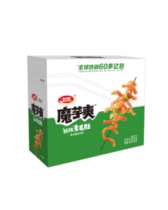 Weilong Konjac Spicy Strips Snack - Sour & Spicy Vegetarian Tripe, Konjac Snack Gift Box 300g/Box (20 Portable Packets)