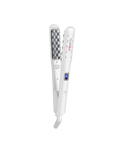 TSUYAG Hair Straightener Corn Curling Iron Volumizing Hair Styling Tool High Crown Corn Curl Iron Infrared Negative Ion Perm Wand Root Lift Volumizer for Women T22 White Birthday Gift