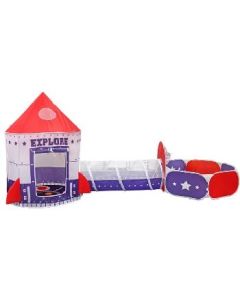 Spaceship yurt 105*135CM channel 120*46CM ball pool 120*36*72CM