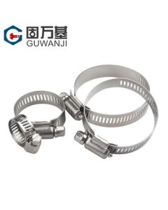 GUWANJI 304 Hose Clamp Stainless Steel Quick-Install Pipe Clamp Strong Water Pipe Clip Fixing Ring Clamp Pipe Clamp M18-32 [5 Pieces]