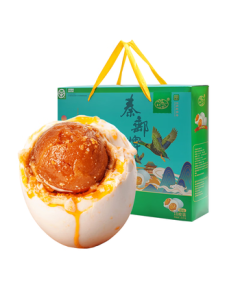 Qin You Brand Gaoyou Salted Duck Egg (Cooked) 75g*18pcs Mid-Autumn Festival Gift Box Corporate Bulk Purchase Sandy & Oily Chinese Time-Honored Brand