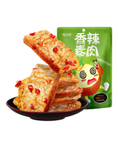 Shu Dao Xiang Spicy Vegetarian Meat Snack 200g - Spicy Tofu Jerky, Sichuan Specialty Snack, Office Snack