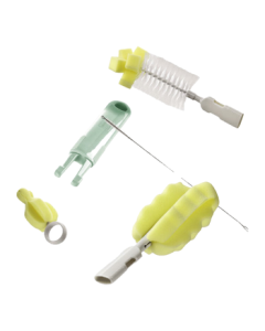 babycare Bottle Brush Nipple Brush Portable Bottle Cleaning Brush Cup Brush Straw Brush Multi-functional Sponge Brush 6-Piece Set