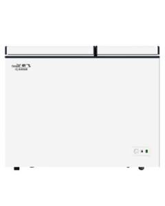 Frestec 220L Household & Commercial Freezer, Dual Compartment Dual Temperature Chest Freezer, Top Open Door, Refrigerator & Freezer Horizontal Fridge BCD-220DHF