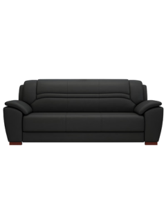 Longxu Office Furniture Sofa and Coffee Table Set for Office Reception, PU Leather Three-Seater 7812