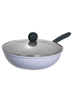 Cooker King JZ30CG Artisan Purple Series 30cm Marble Stone Frying Pan Purple