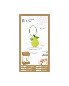 Crochet fruit pear pendant