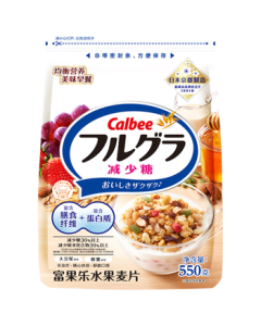 Calbee Instant Oatmeal Mid-Autumn Festival Gift Low-GI Reduced Sugar Fruit Cereal 550g Non-Fried Nutritious Breakfast Snack