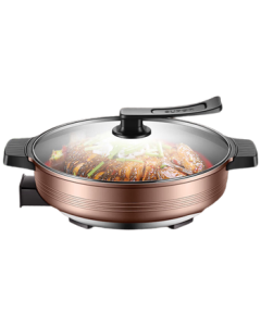 SUPOR Electric Hot Pot 6L Large Capacity Multi-functional Electric Grill Pan for Home Use, Multi-purpose Electric Cooking Pot, Electric Heating Pot, Electric Wok JJ34D05