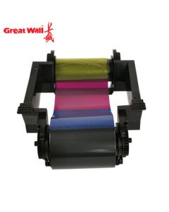 GreatWall W010000208 Consumable Color Ribbon YMCKOE Half Grid 600 Sheets (Compatible with GWI Series Models)