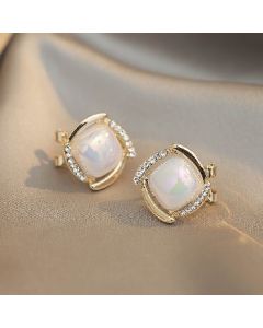Pearl Stud Earrings S925 Silver Needle