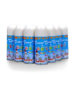 Spray with snowflake spray