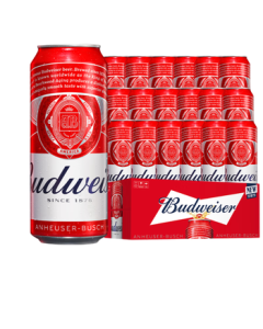 Budweiser Beer TOP Pale Lager 450ml*18 Cans Case (New/Old Packaging May Vary) Mid-Autumn Festival Gift