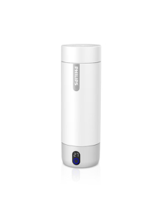 PHILIPS Portable Electric Travel Kettle & Thermos Cup for Men and Women with Custom Engraving Option