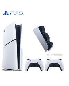 PlayStation5 Sony Home HD Blu-ray TV Gaming Console, Supports 8K PS5 Motion-Sensing Gaming Console (China Version, Disc Edition with Dual Controllers + Charging Dock + Vertical Stand)