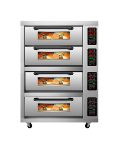 Xilai Sheng Large Commercial Baking Oven for Pizza, Bread, Cake, Sweet Potato, 4 Layers 8 Trays, 380V Voltage XLS-K48S