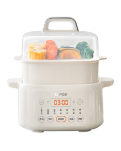 SUPOR Electric Stew Pot, 4.5L Double-Boiler Slow Cooker for Home Use, Multi-Functional Soup Pot with Steaming and Stewing Features, Bird's Nest Steamer (Model: DZ25FC873)
