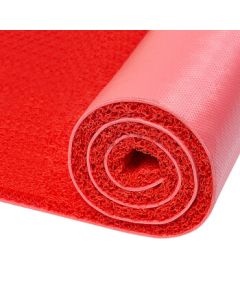 Beierlan DT004 Thickened Loop Mat, Non-Slip Trimmable PVC Woven Carpet for Entrance, Red 1.8m Width*1m Length