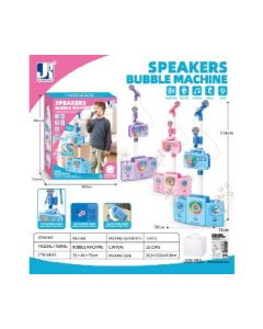 Microphone bubble machine
