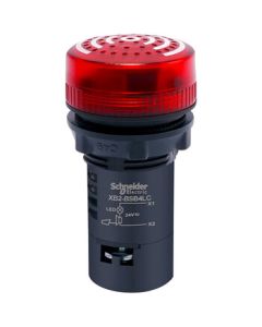 Schneider Electric Illuminated Buzzer 24V AC/DC Red XB2BSB4LC