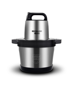 DEMASHI Meat Grinder, Commercial & Household Large Capacity Electric Stainless Steel Mixer, Mincer for Meat, Garlic, Vegetables, and Stuffing, 6L JR-06 with Dual Blades