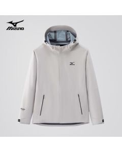 Mizuno (MIZUNO) Men's Outdoor Hooded Jacket, Breathable Windproof Water-Repellent Comfortable Mountaineering Coat, Beige, 4XL