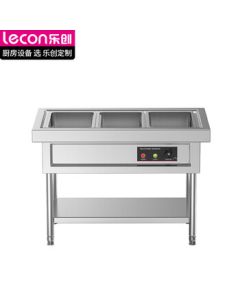 Lecon (lecon) Insulated Food Warmer Commercial Insulated Fast Food Cart Stainless Steel Insulated Counter Hotel Canteen Electric Soup Warmer Large Capacity Buffet Server LC-GD-GCGAST003