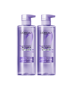 L'Oreal Hyaluronic Acid Shampoo 660ml*2 Refreshing Oil Control Volumizing Shampoo Set for Oily Hair