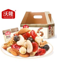Wolong Daily Nuts 750g A Adult Version (25g*30 Packs) Roasted Nuts Snacks for Pregnant Women, Random Packaging