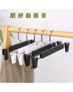 Plastic hanger trousers clip flat hook