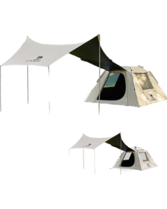 Camel Outdoor Blackout Canopy Tent for Camping Overnight, Portable Sun & Rain Shelter for Park Picnics and Outdoor Adventures