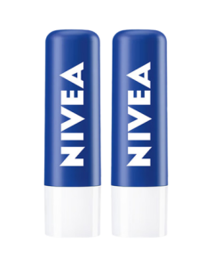NIVEA Natural Lip Balm Twin Pack 4.8g*2, Moisturizing & Hydrating Base for Men & Women [Clearance Sale]