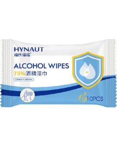 Alcohol Wipes: 75% alcohol, 10 pieces/bag